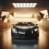 a car in a photo studio