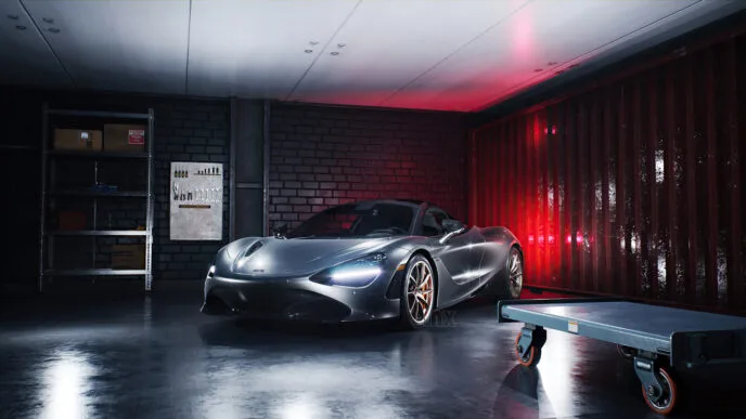 mclaren 720 in garage 2x 1280x720 1